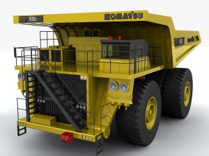 komatsu 930e mining truck 3D मॉडल
