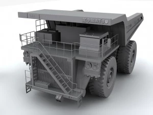 komatsu 930e mining truck 3D Model