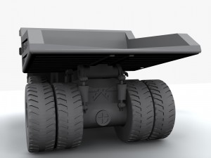 komatsu 930e mining truck 3D मॉडल
