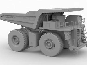 komatsu 930e mining truck 3D Model