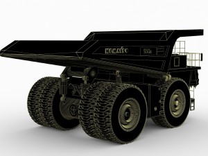 komatsu 930e mining truck 3D मॉडल