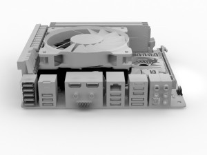 asus rog maximus viii gaming impact 3D Model