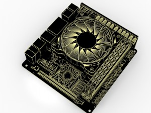 asus rog maximus viii gaming impact 3D Model