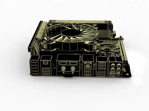 impacto nos jogos asus rog maximus viii Modelo 3D