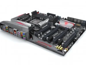 материнська плата asus maximus viii extreme z170 3D Модель
