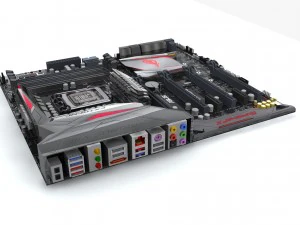 материнська плата asus maximus viii extreme z170 3D Модель