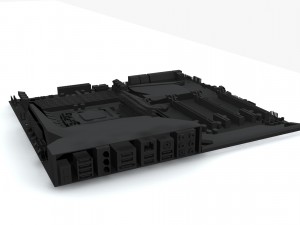 asus maximus viii extreme z170 motherboard 3D 모델