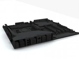 материнська плата asus maximus viii extreme z170 3D Модель