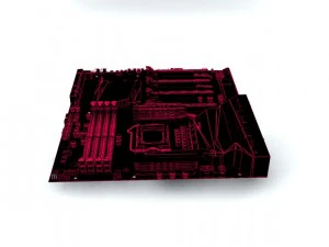 материнська плата asus maximus viii extreme z170 3D Модель