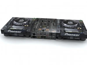 pioneer djm t1 cdj 2000 3D Model