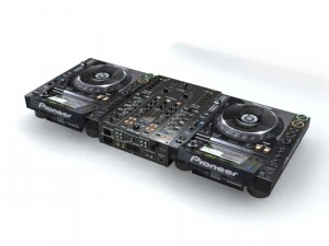 pioneer djm t1 cdj 2000 3D Model