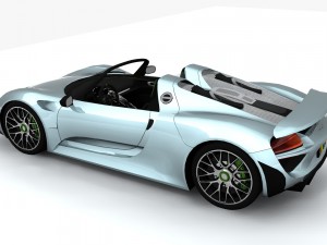 porsche 918 spider 2014 3D-Modell