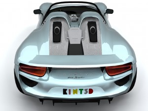porsche 918 spider 2014 3D-Modell