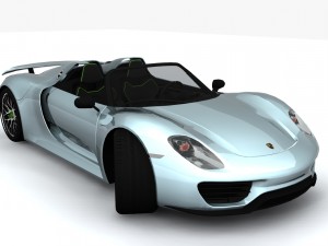 porsche 918 spider 2014 3D-Modell