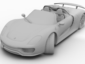 porsche 918 spider 2014 3D-Modell