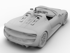 porsche 918 spider 2014 3D-Modell