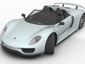 porsche 918 spider 2014 3D मॉडल