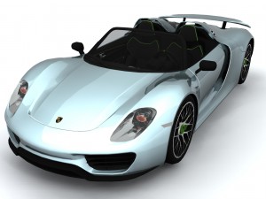 porsche 918 spider 2014 3D-Modell