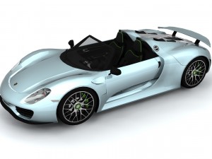 porsche 918 spider 2014 3D-Modell