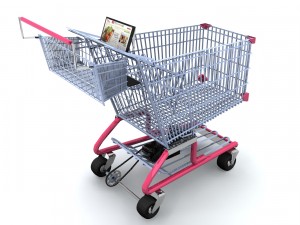 digital shopping cart 3D Model