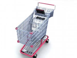 digital shopping cart 3D Model