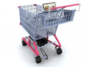 digital shopping cart 3D Model