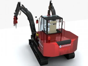 hitachi astaco zx450tf 3D Model