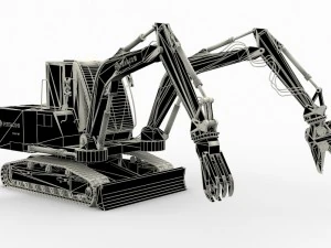hitachi astaco zx450tf 3D Model