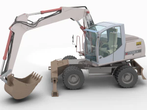 экскаватор терекс тв 170 3D Модель