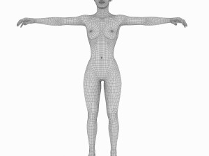 sarah full body rigged biped plus custom bones Model 3D