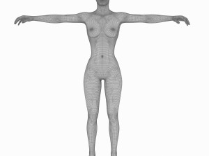 sarah full body rigged biped plus custom bones Model 3D