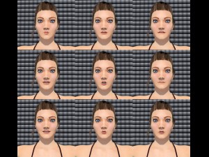 sarah full body rigged biped plus custom bones Model 3D
