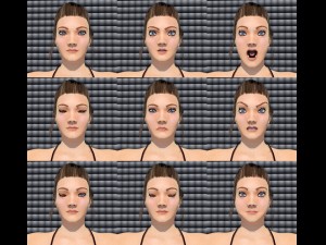 sarah full body rigged biped plus custom bones Model 3D