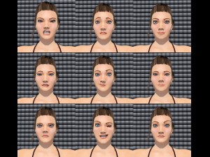 sarah full body rigged biped plus custom bones Model 3D