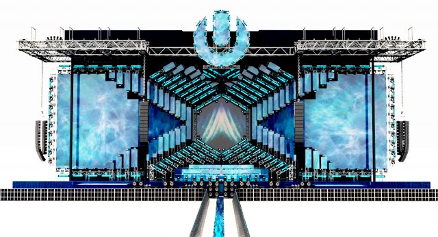 umf- ultra music festival miami main stage 2018 pioneer djm 3D मॉडल .c4d .max .obj .3ds .fbx .stl .blend 