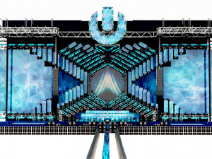 umf- ultra music festival miami main stage 2018 pioneer djm 3D मॉडल
