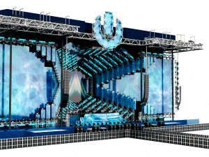 umf- ultra music festival miami main stage 2018 pioneer djm 3D मॉडल