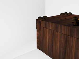 low poly old box 3D Model