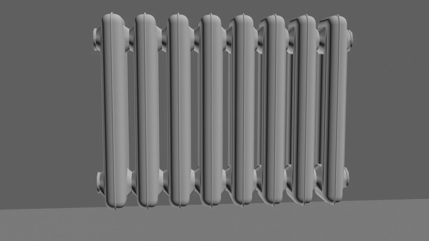 chugunradiator 3D Model .c4d .max .obj .3ds .fbx .stl .blend 