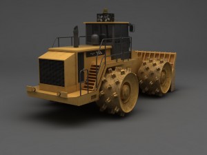 compactor heavy equipment Model 3D