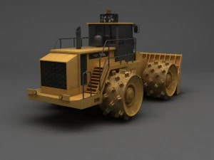 compactor heavy equipment 3D Model