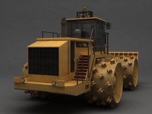 compactor heavy equipment Model 3D