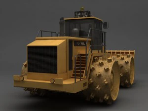 compactor heavy equipment 3D Model