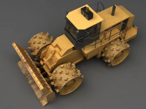 compactor heavy equipment 3D Model