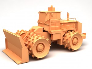 compactor heavy equipment Model 3D
