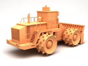 compactor heavy equipment Model 3D