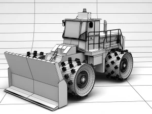 compactor heavy equipment 3D Model