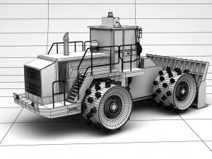 compactor heavy equipment 3D Model