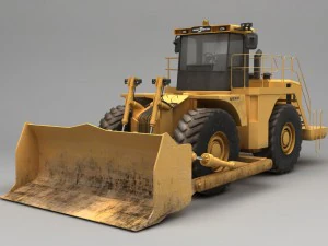 escavadora de rodas Modelo 3D