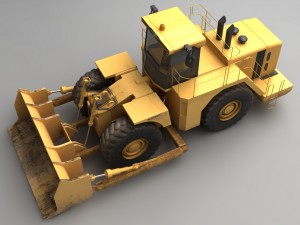 wheel dozer 3D Model